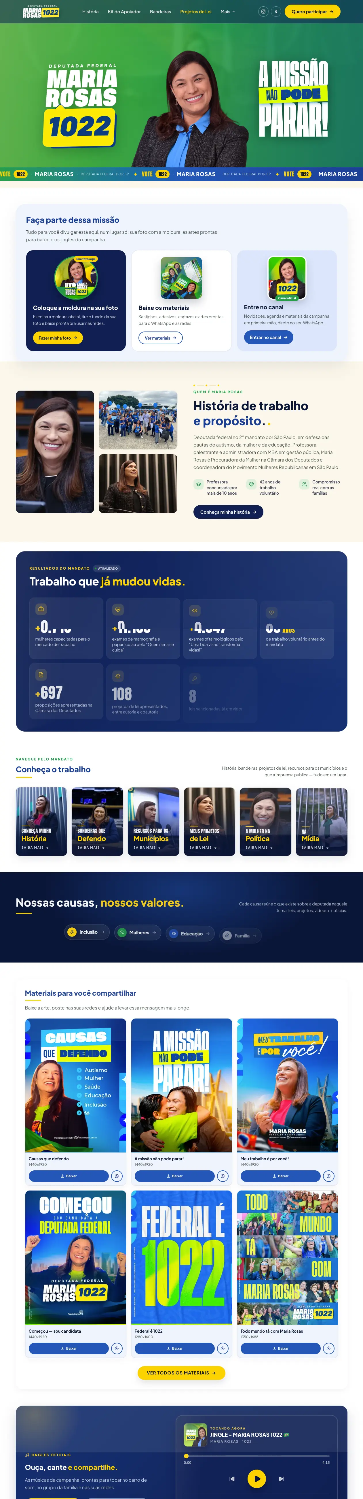 Maria Rosas — Site — Página inicial