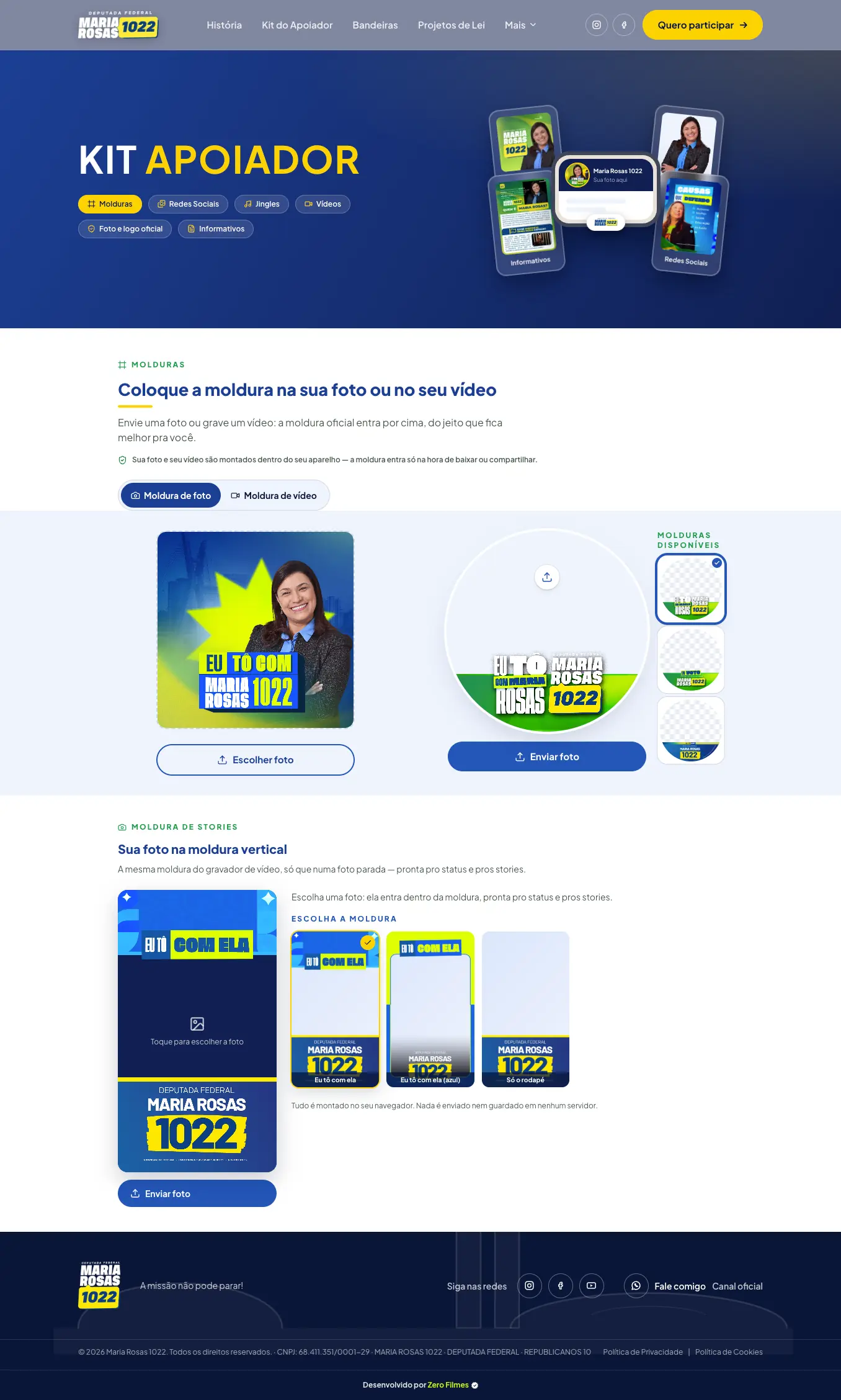 Maria Rosas — Site — Kit do Apoiador — molduras