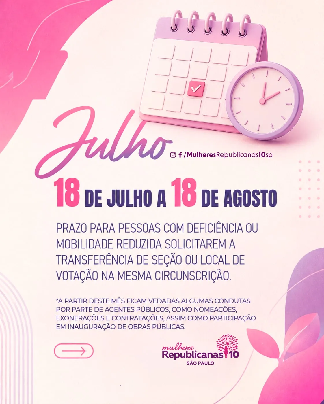 Prazo — Julho