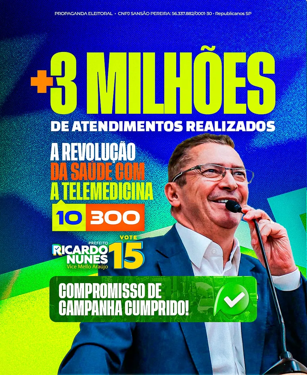 Mais de 3 milhões de atendimentos